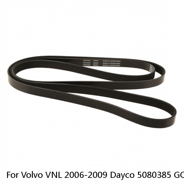 For Volvo VNL 2006-2009 Dayco 5080385 GOLD Label Poly Rib Heavy Duty Belt